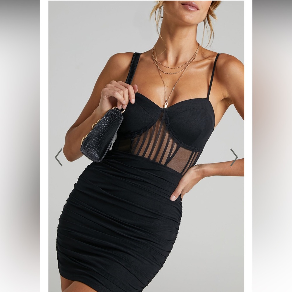 Showpo Black Tiyarna Corset Dress